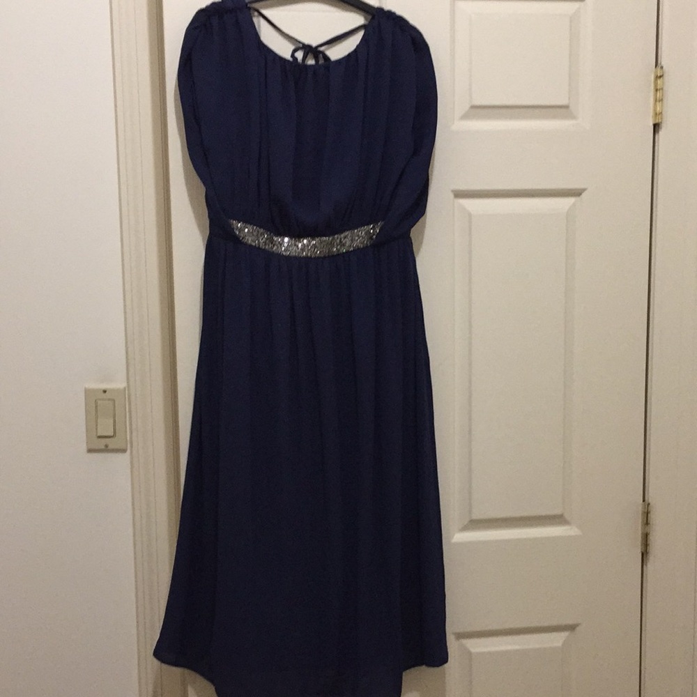 ASOS Navy dress (sz maternity 4)